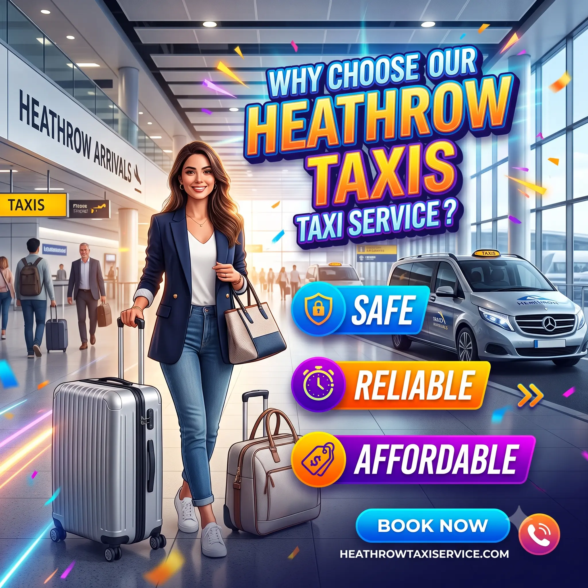 Blog image of Why Choose Our Heathrow Airport Taxi Service? Safe, Reliable & Affordable