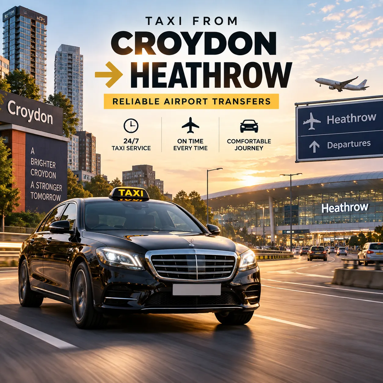 Blog image of How much is a taxi from Croydon to Heathrow?
